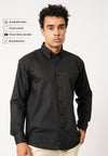 Jet Black Formal Button-Down Shirt