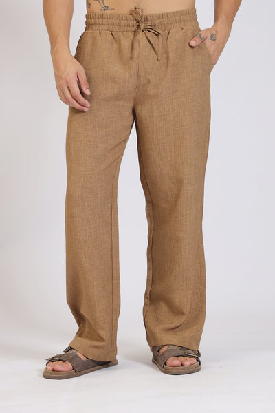 Brown Straight-Fit Pyjama