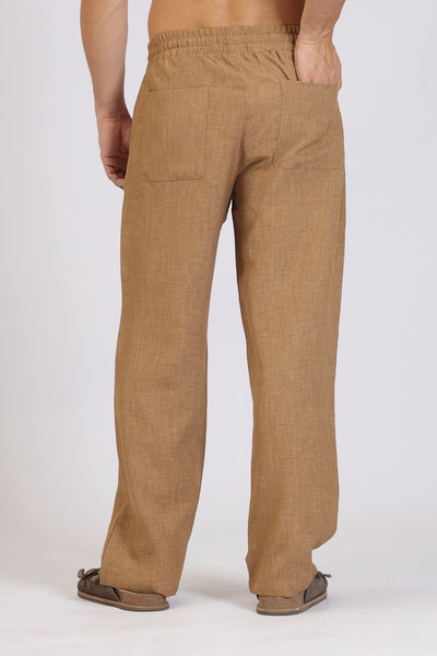 Brown Straight-Fit Pyjama