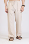 Cream Straight-Fit Pyjama