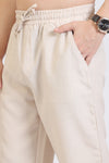 Cream Straight-Fit Pyjama