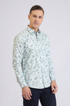 SKY GEOMETRIC PRINTED SHIRT