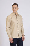 Beige Classic Formal Shirt
