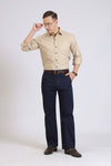 Beige Classic Formal Shirt