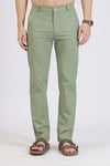 Green Relaxed Fit Linen Trousers