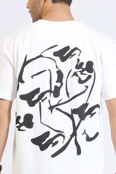 ABSTRACT PRINT T-SHIRT