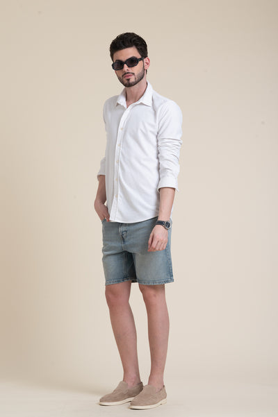 Classic White Slim Fit Shirt – Timeless Wardrobe Staple