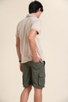 Desert Beige Polo & Olive Cargo Pants – Utility Meets Style
