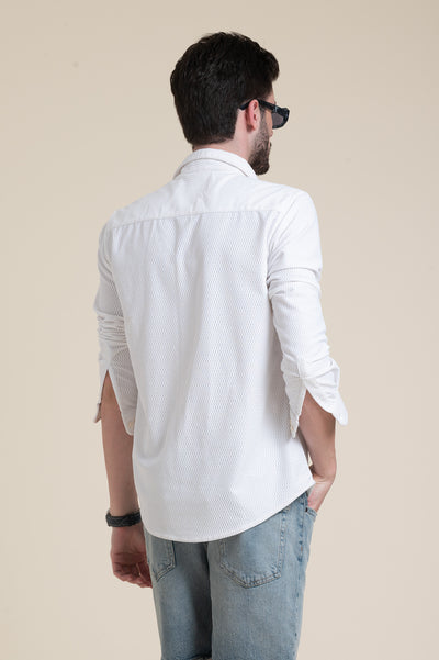 Classic White Slim Fit Shirt – Timeless Wardrobe Staple