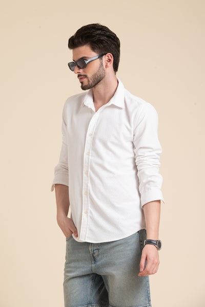 Classic White Slim Fit Shirt – Timeless Wardrobe Staple