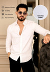 White Casual Slim Fit Shirt