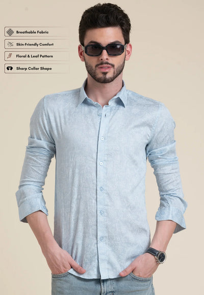 Skyline Breeze Light Blue Shirt for Effortless Day-to-Night Style