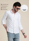 Classic White Slim Fit Shirt – Timeless Wardrobe Staple