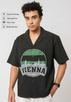Black Vienna Graphic Resort Shirt