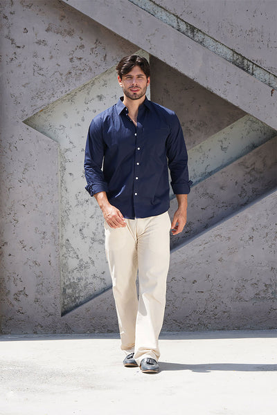 Midnight Classic: Button-Down Oxford Shirt