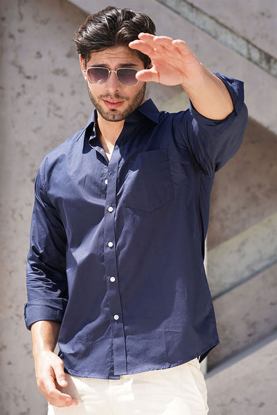 Midnight Classic: Button-Down Oxford Shirt