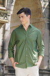 Men's Green Cotton Poplin Shirt