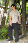 Desert Beige Polo & Olive Cargo Pants – Utility Meets Style