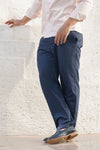 NAVY BLUE 4 WAY LYCRA TROUSER