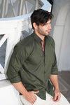 Oxford Olive Green Shirt