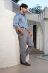 REGULAR FIT FIT LINEN TROUSER