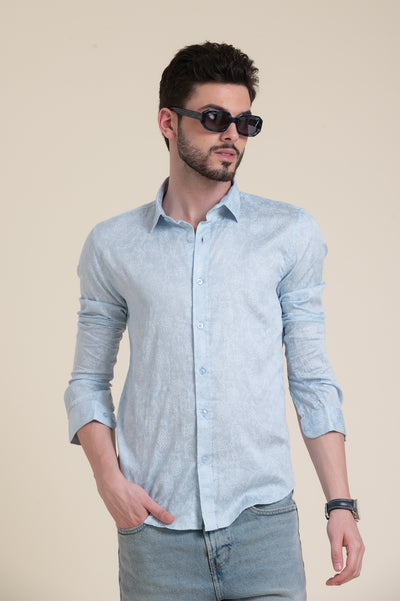 Skyline Breeze Light Blue Shirt for Effortless Day-to-Night Style