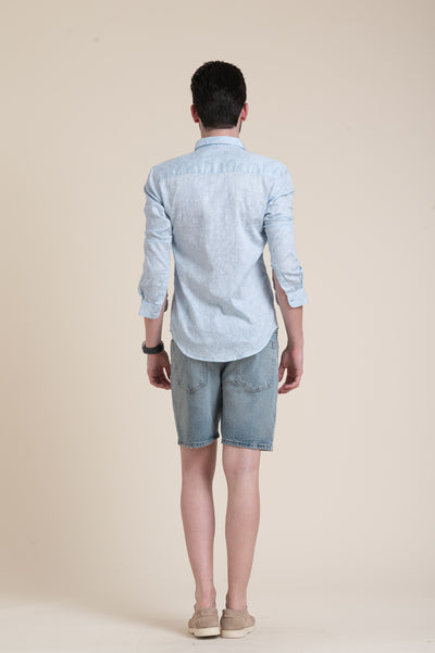 Skyline Breeze Light Blue Shirt for Effortless Day-to-Night Style