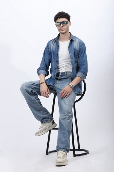 Urban Indigo: The Rugged Denim Duo