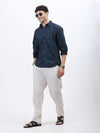 Azure Paisley Cotton Shirt