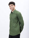 Men's Green Cotton Poplin Shirt