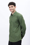 Men's Green Cotton Poplin Shirt