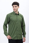 Men's Green Cotton Poplin Shirt