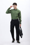 Men's Green Cotton Poplin Shirt
