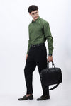 Men's Green Cotton Poplin Shirt