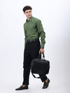 Men's Green Cotton Poplin Shirt