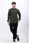 Oxford Olive Green Shirt