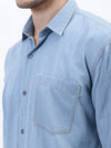 SKY DENIM PATCH POCKET SHIRT