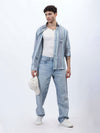 Sky Gray Multi-Stripe Linen Shirt