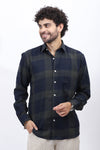 Men's Classic Navy Check Shirt