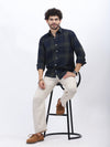 Men's Classic Navy Check Shirt