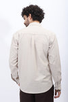 Textured Casual Shirt in Neutral Beige