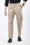 BEIGE REGULAR FIT TROUSER