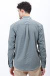 Textured Casual Shirt in Olive Green