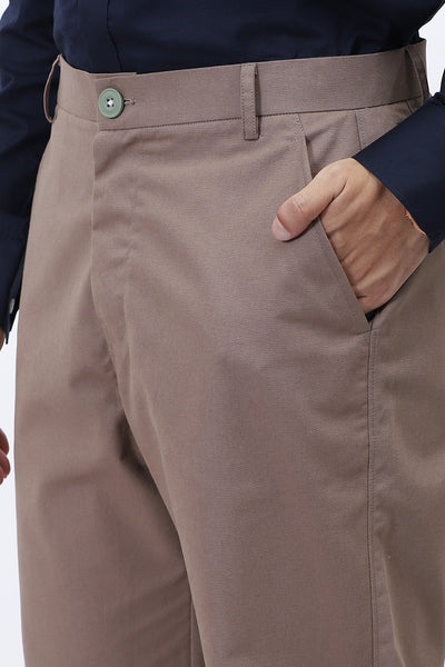 BEIGE RELAXED FIT TROUSER
