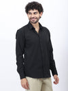 Textured Casual Shirt in Black