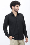 Textured Casual Shirt in Black