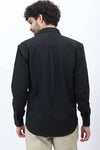 Textured Casual Shirt in Black