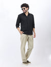 Textured Casual Shirt in Black