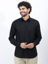 Black Dobby Textured Shirt