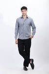 Refined Gray Oxford Shirt